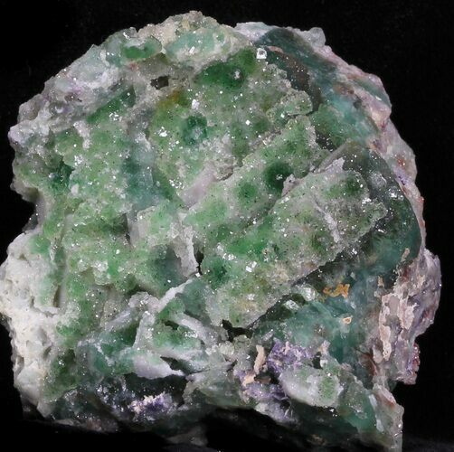 Green Fluorite & Druzy Quartz - Unaweep Canyon, Colorado #33353